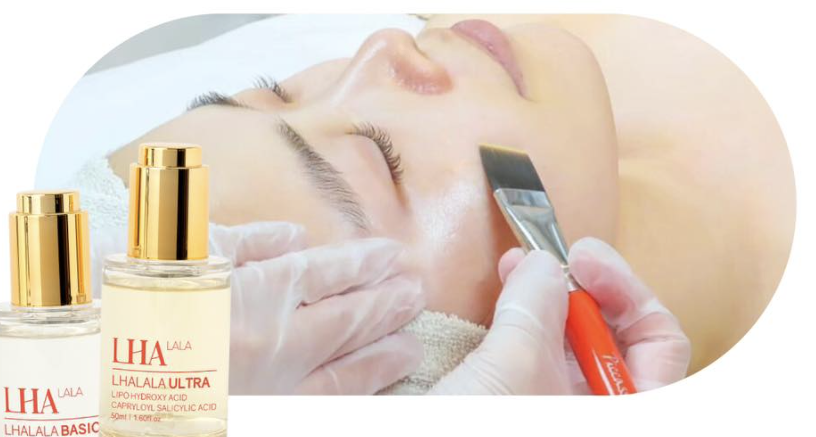 Glass Skin LHALA Peel with dual masks to brighten, smooth, and